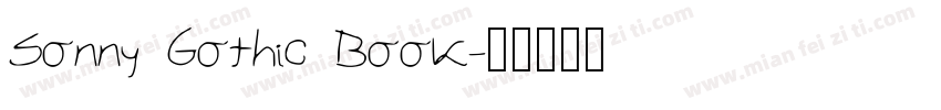 Sonny Gothic Book字体转换